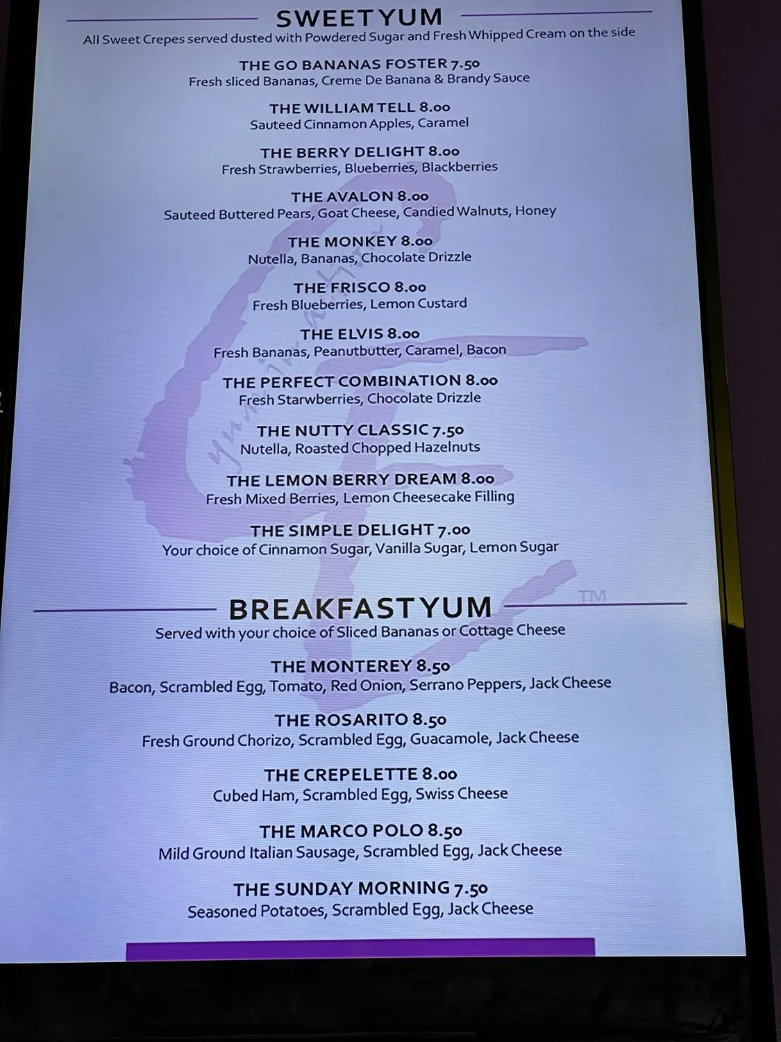 Menu 1