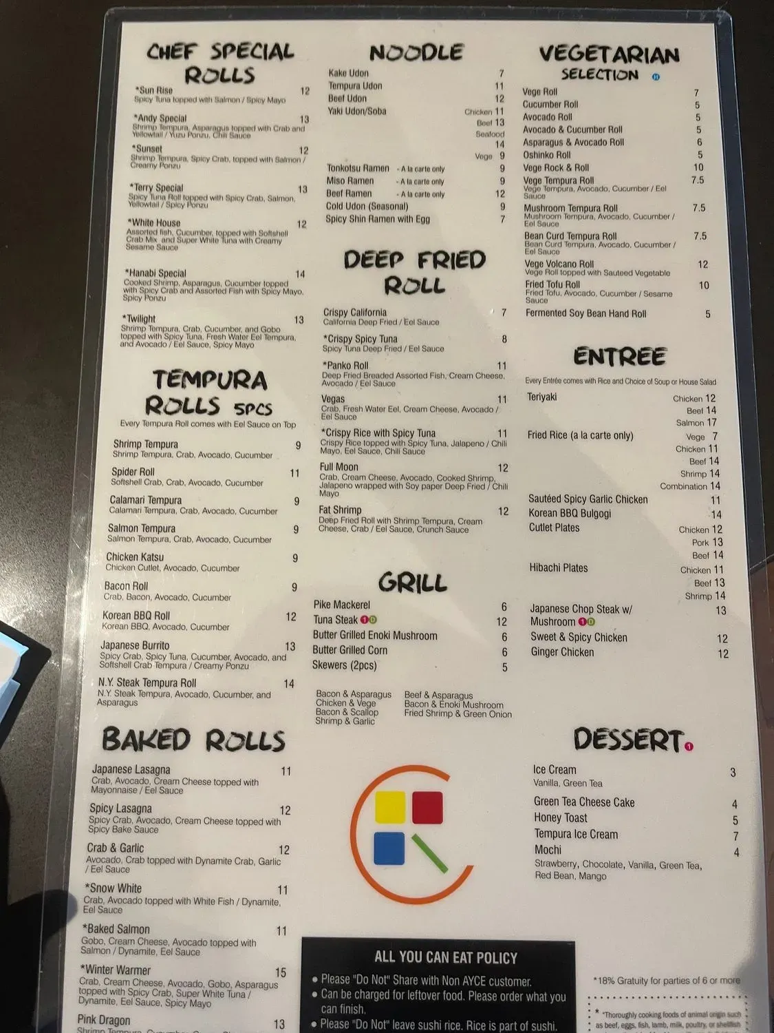 Menu 3