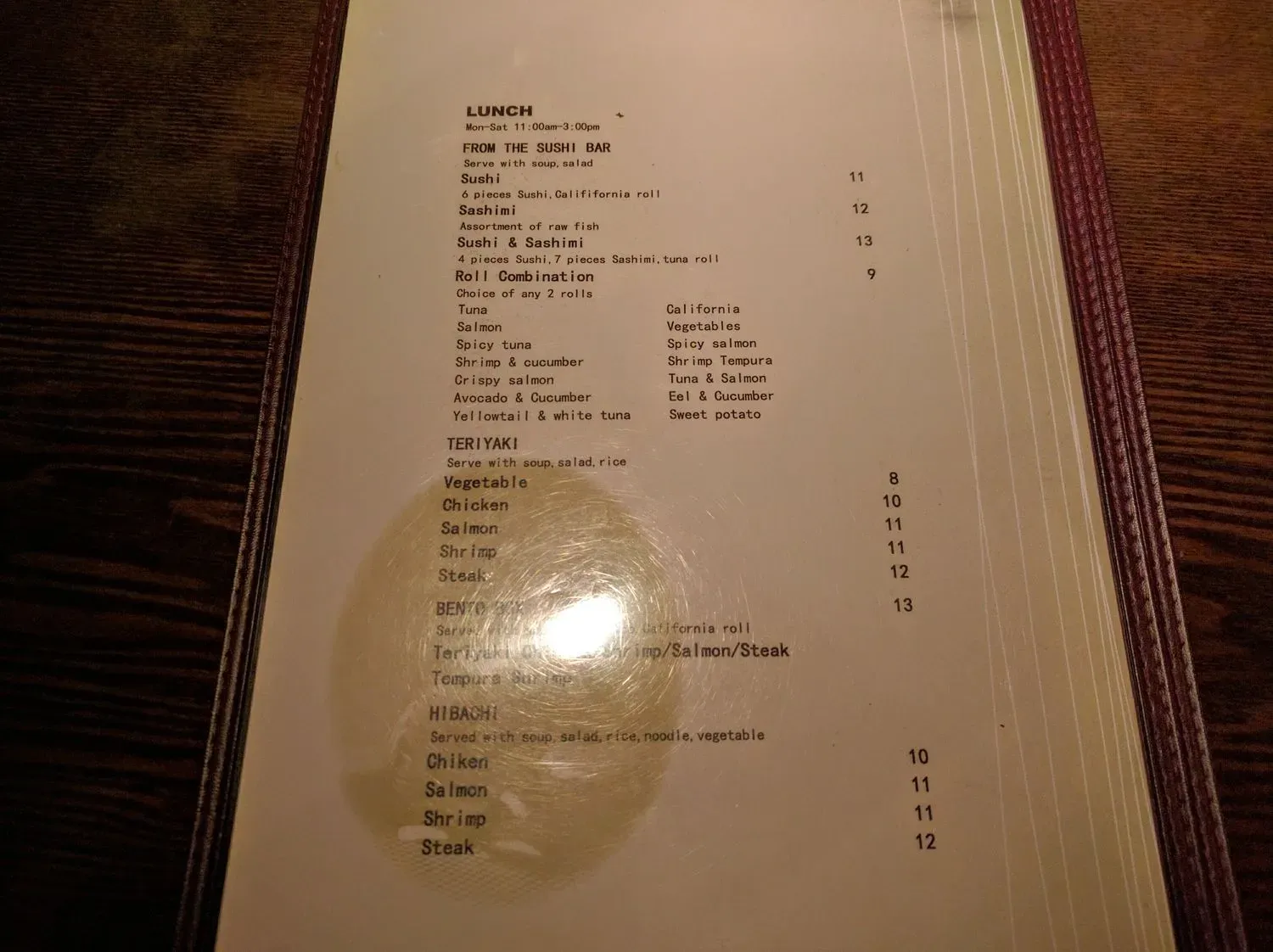 Menu 6