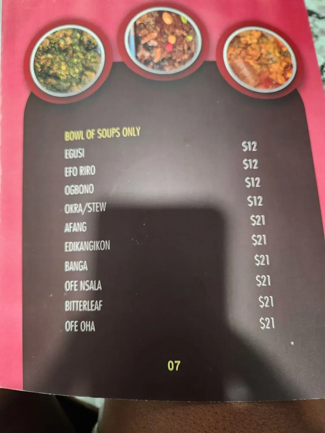 Menu 6