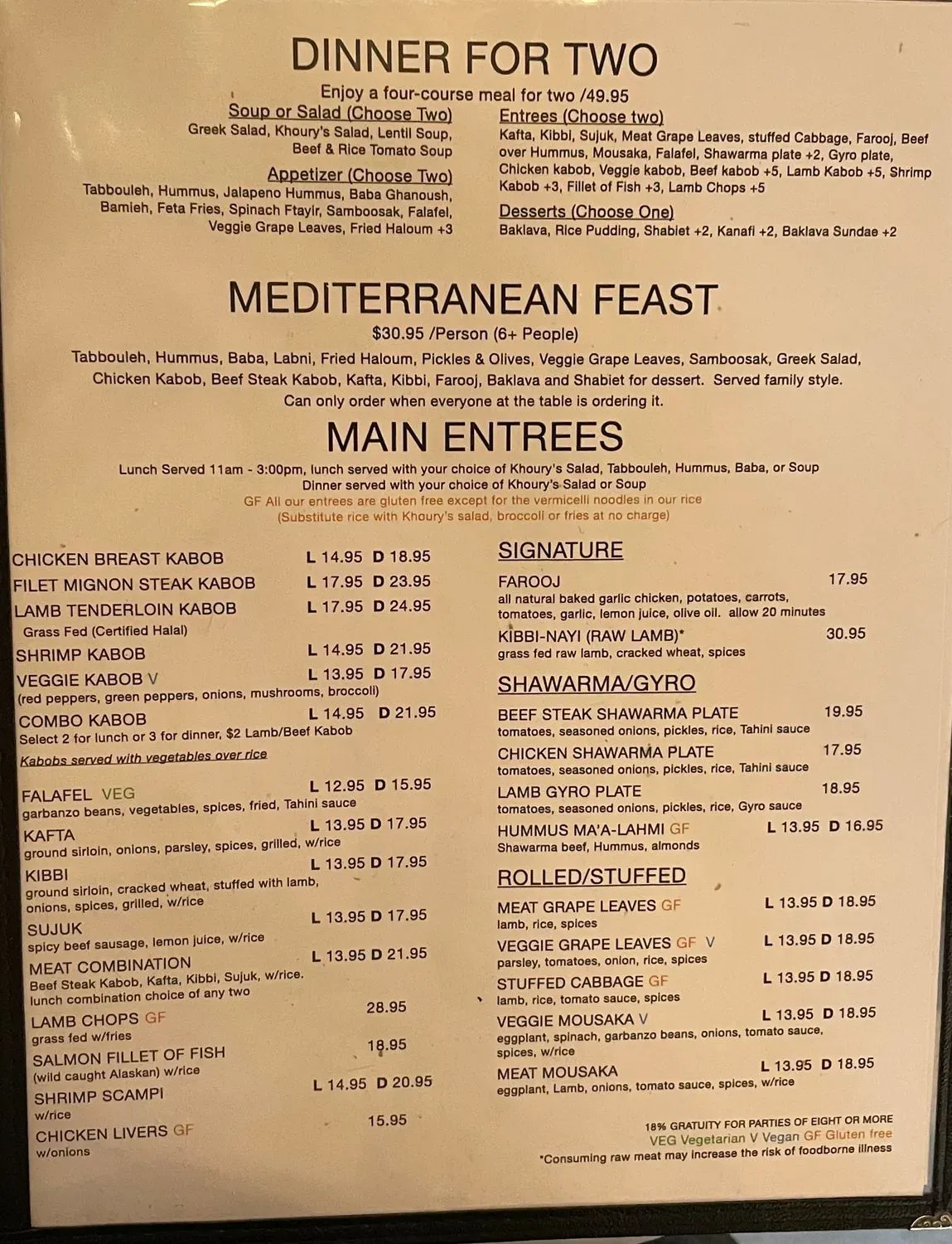 Menu 1