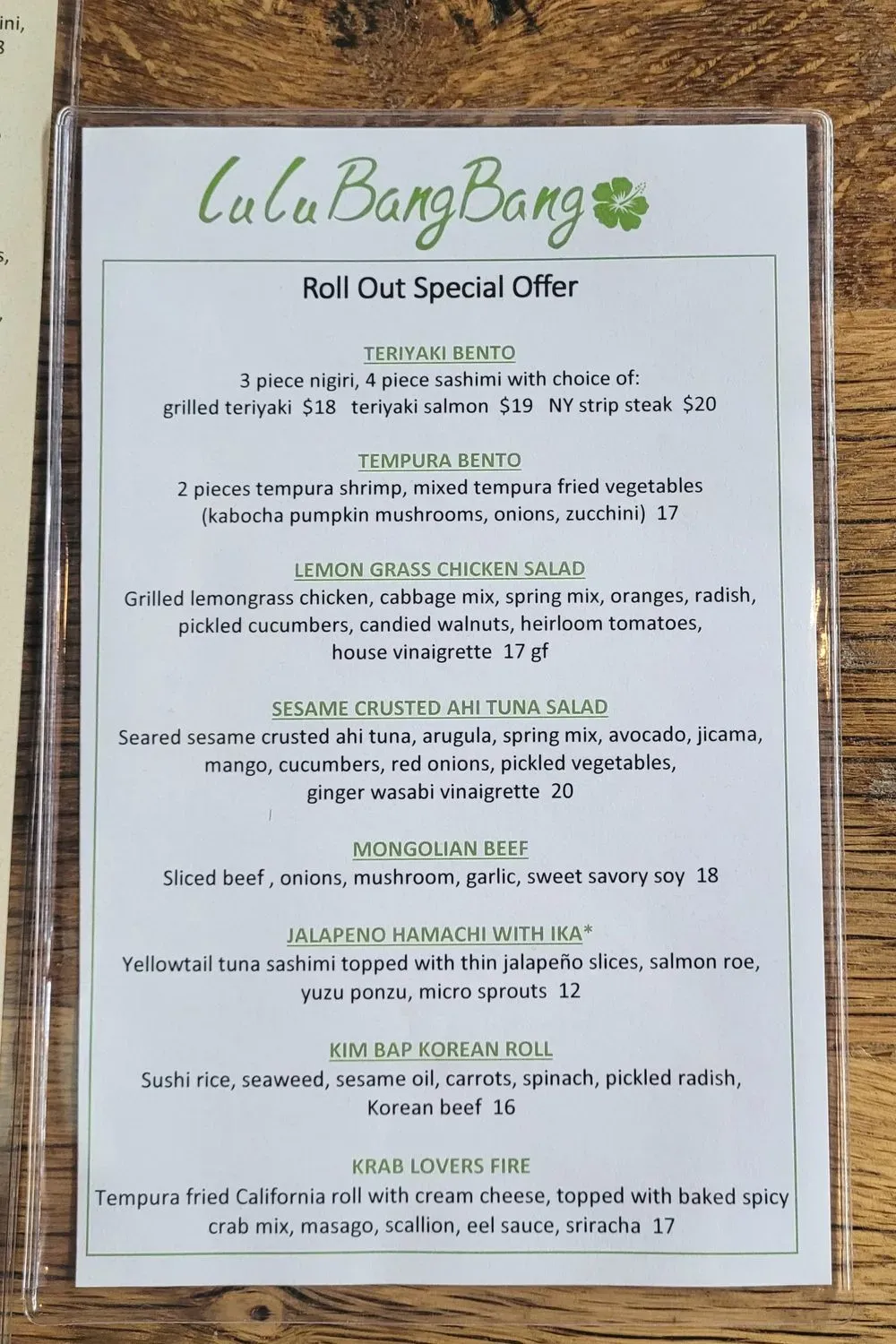 Menu 6