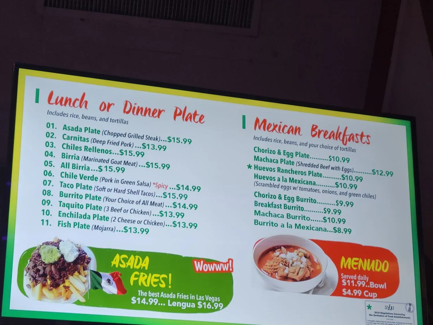 Menu 5