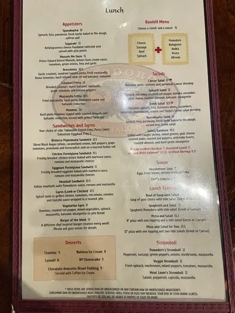 Menu 1