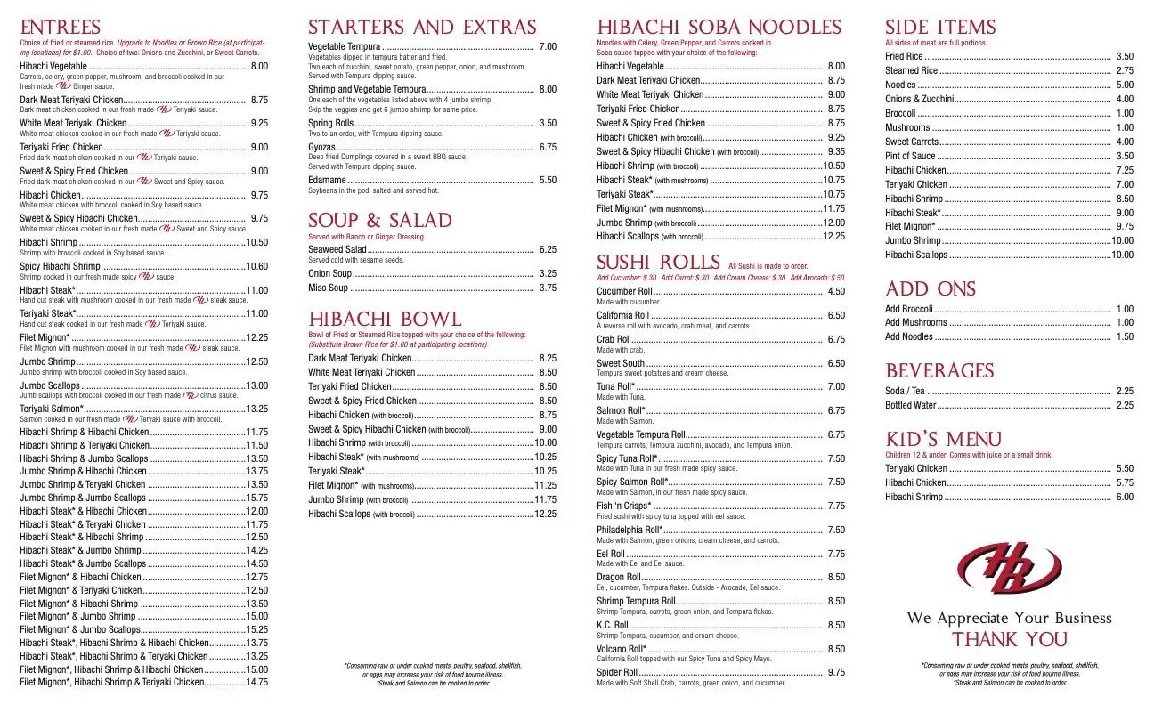 Menu 1