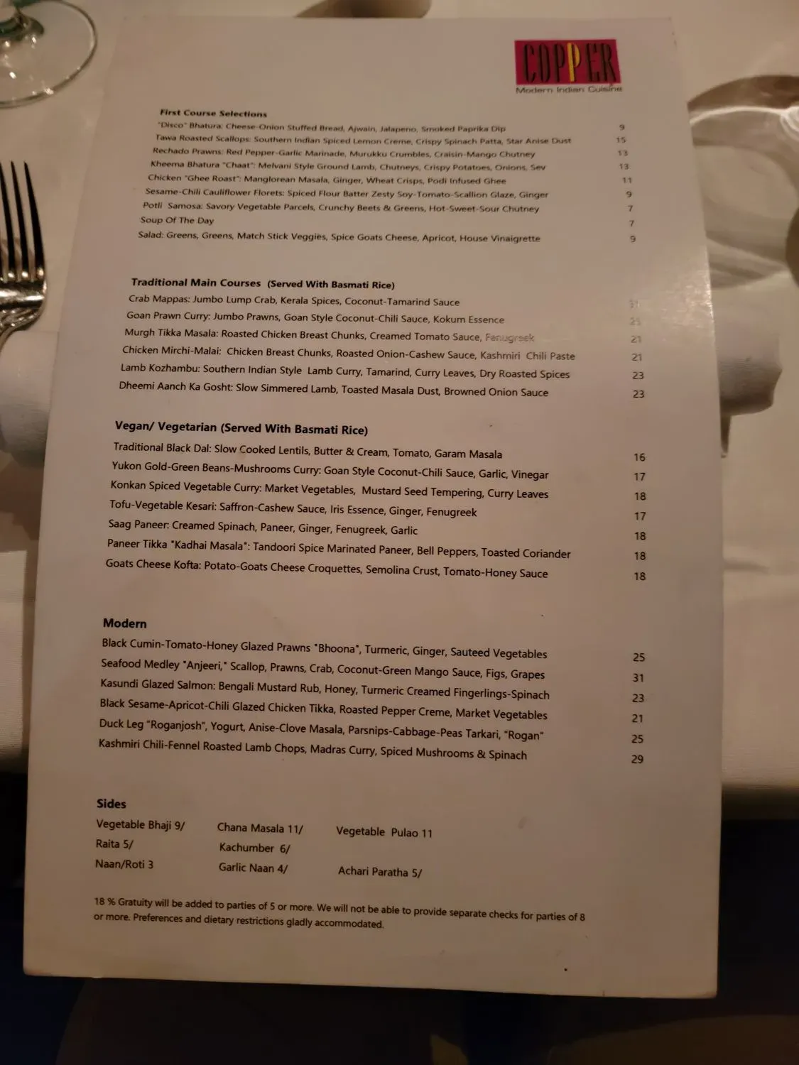 Menu 5