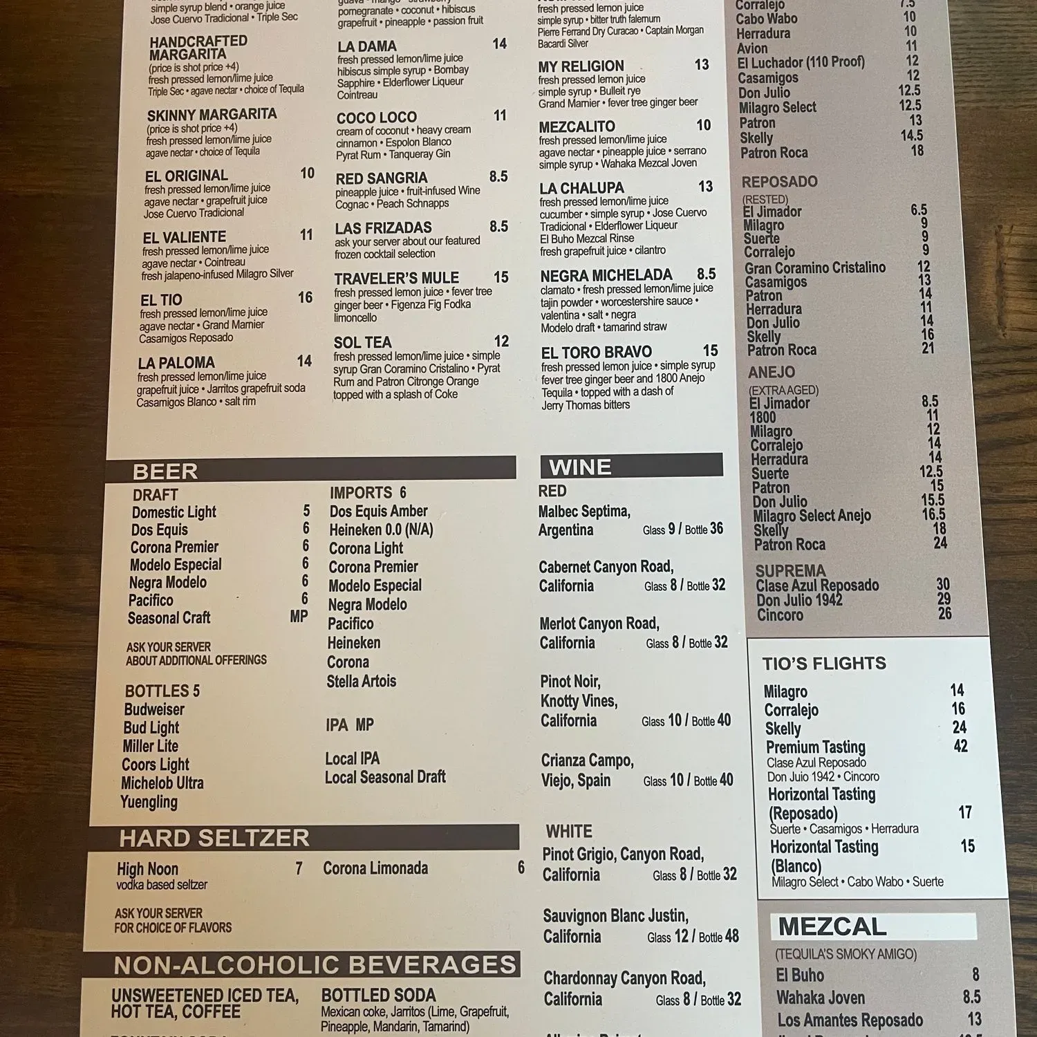 Menu 1