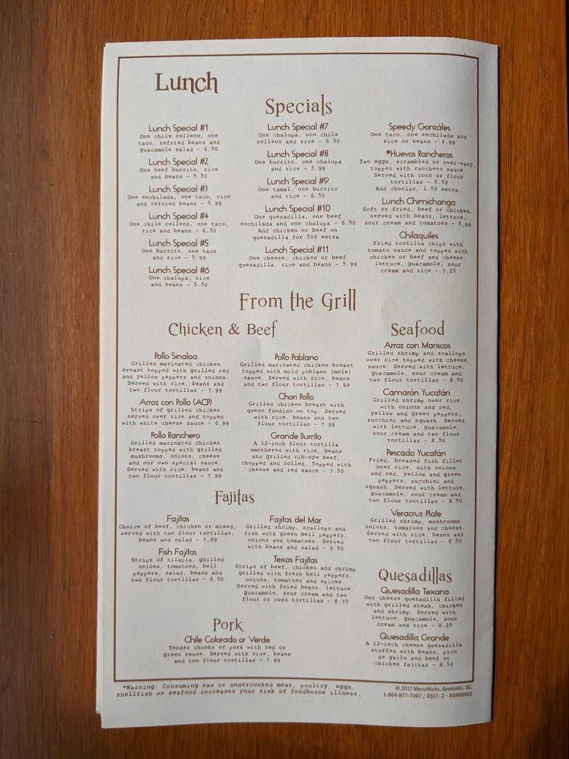 Menu 1