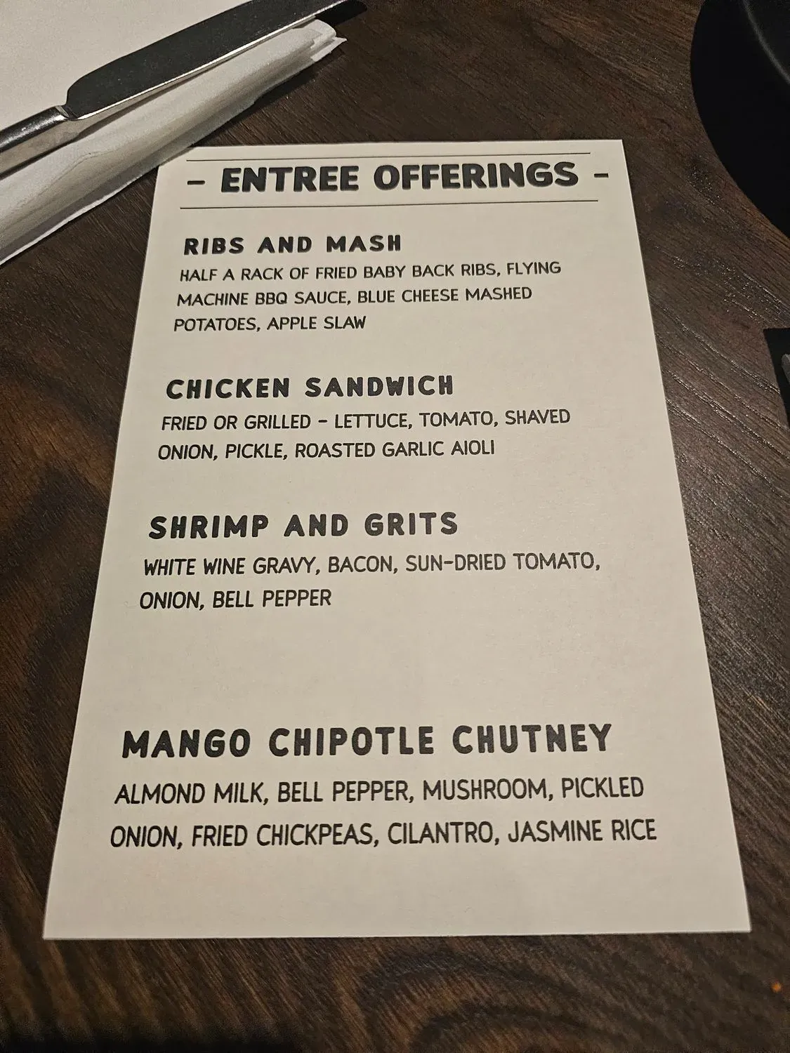 Menu 5