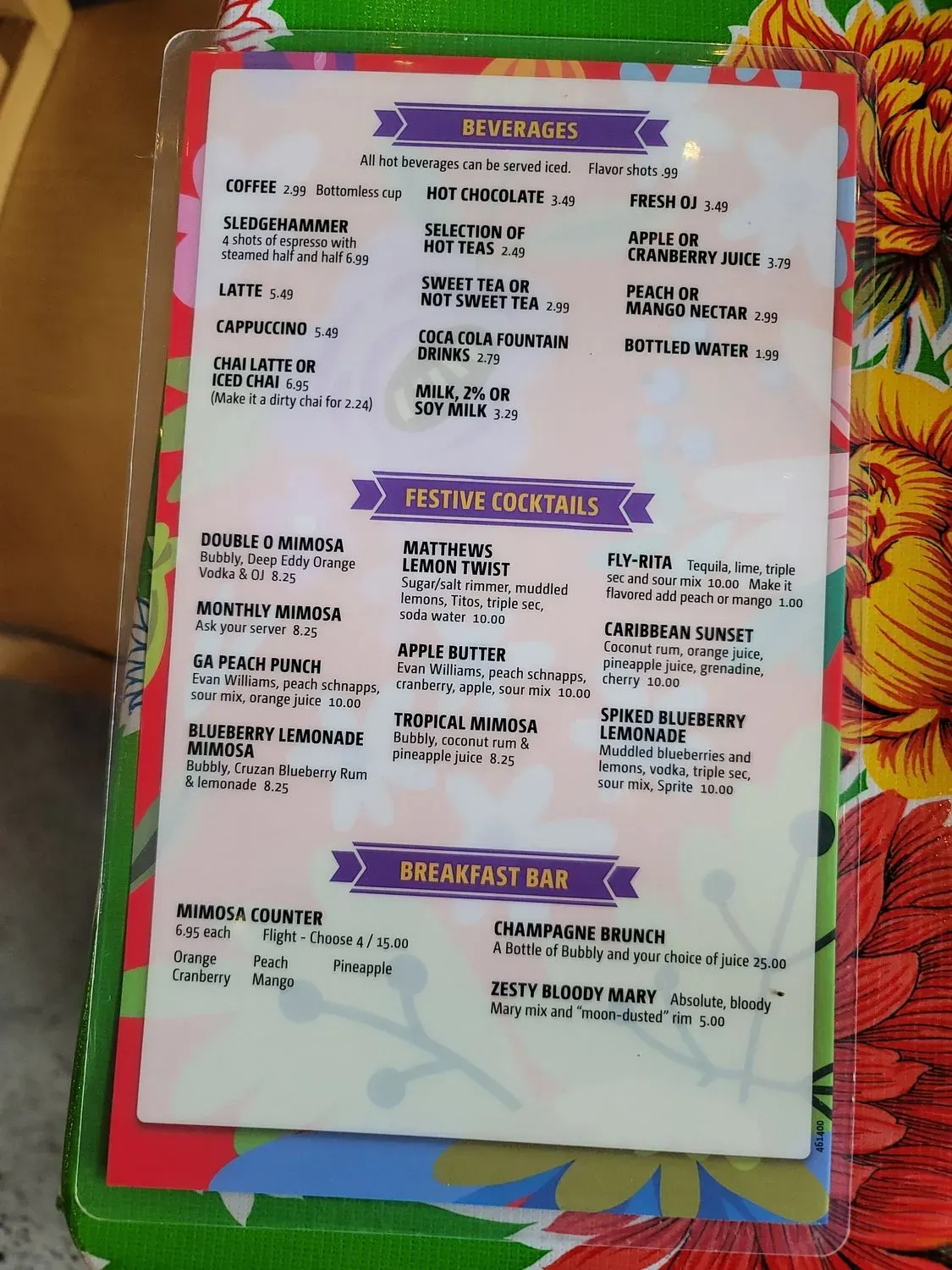 Menu 5