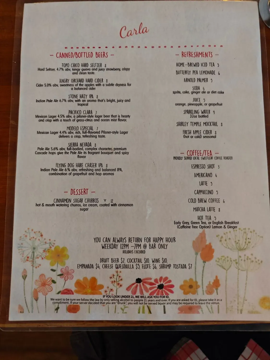 Menu 6