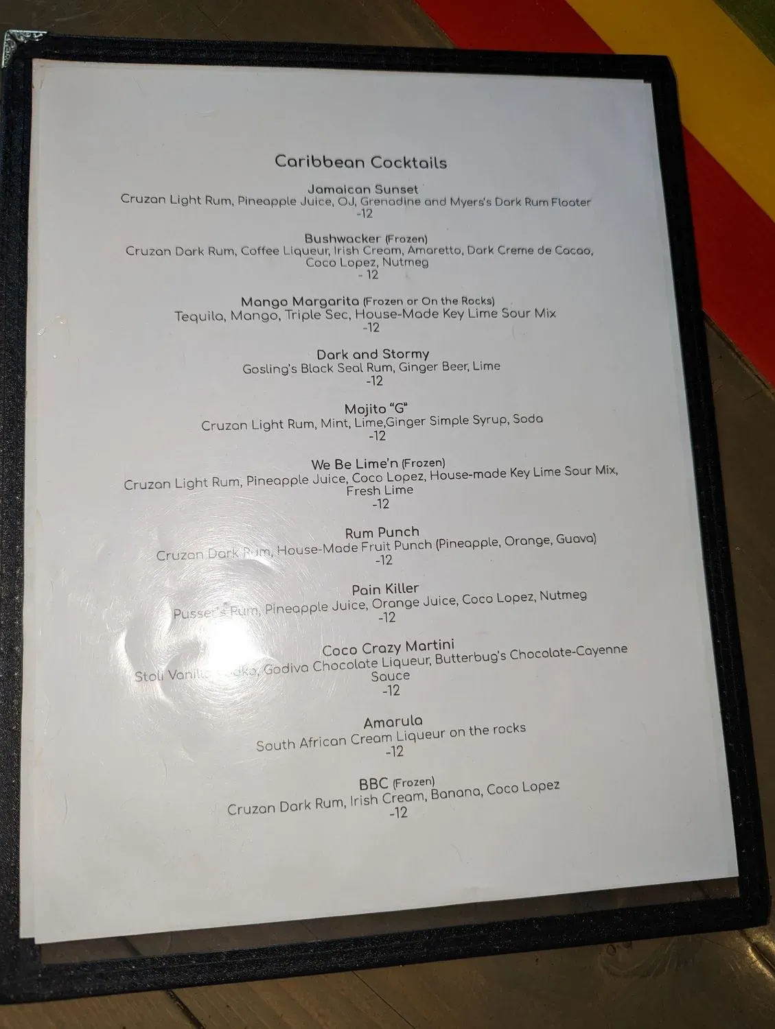 Menu 6