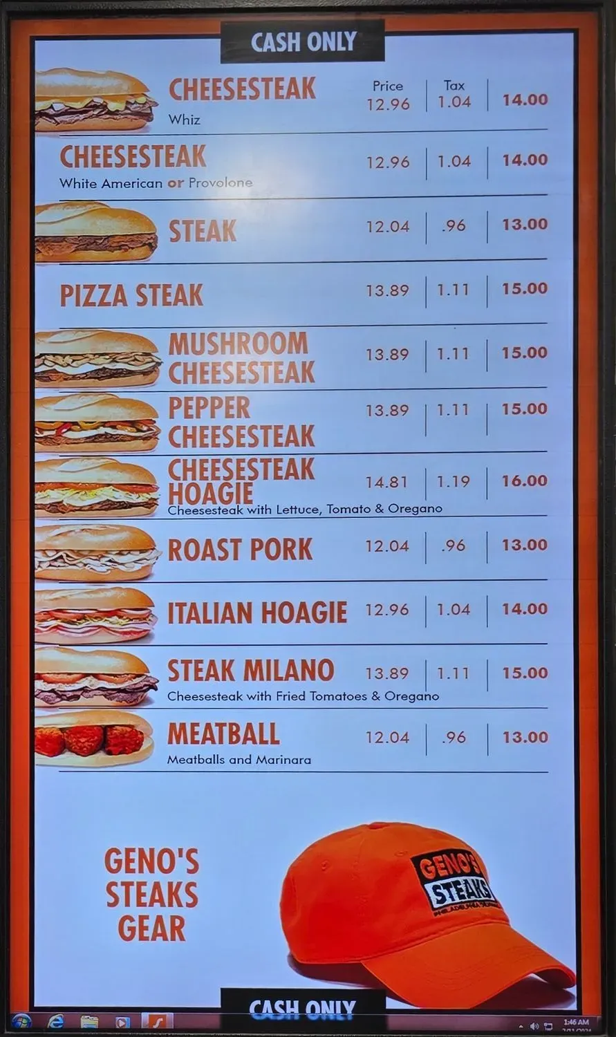 Menu 3