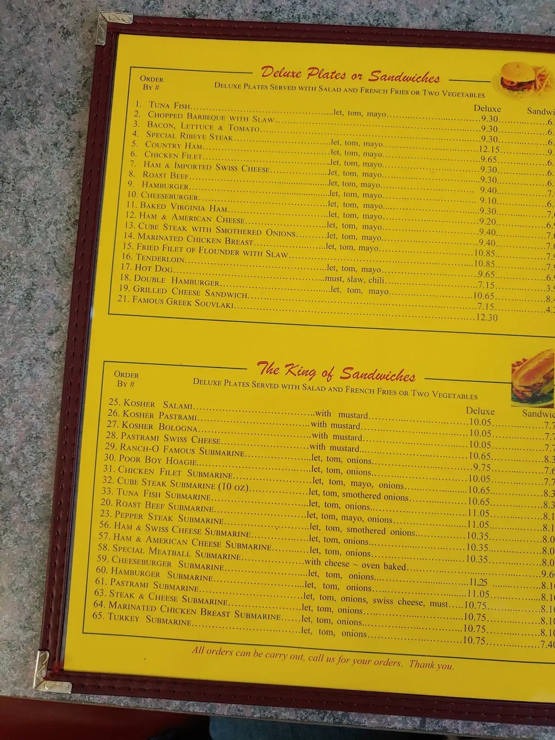 Menu 2