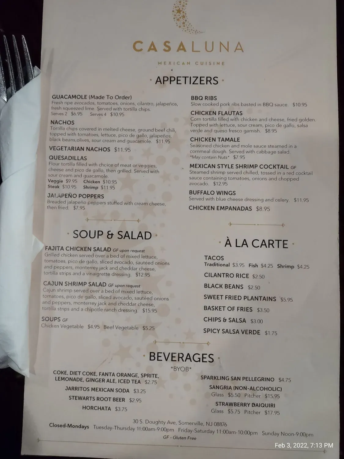 Menu 3