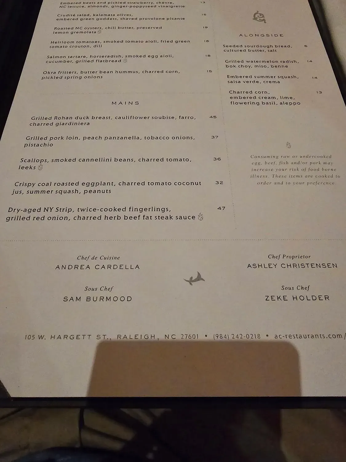 Menu 5