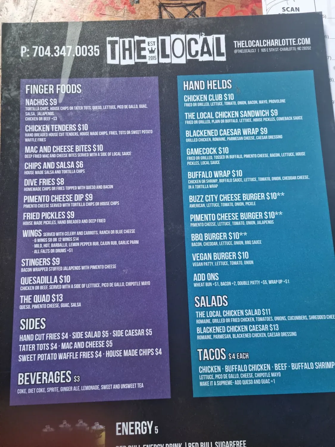 Menu 5