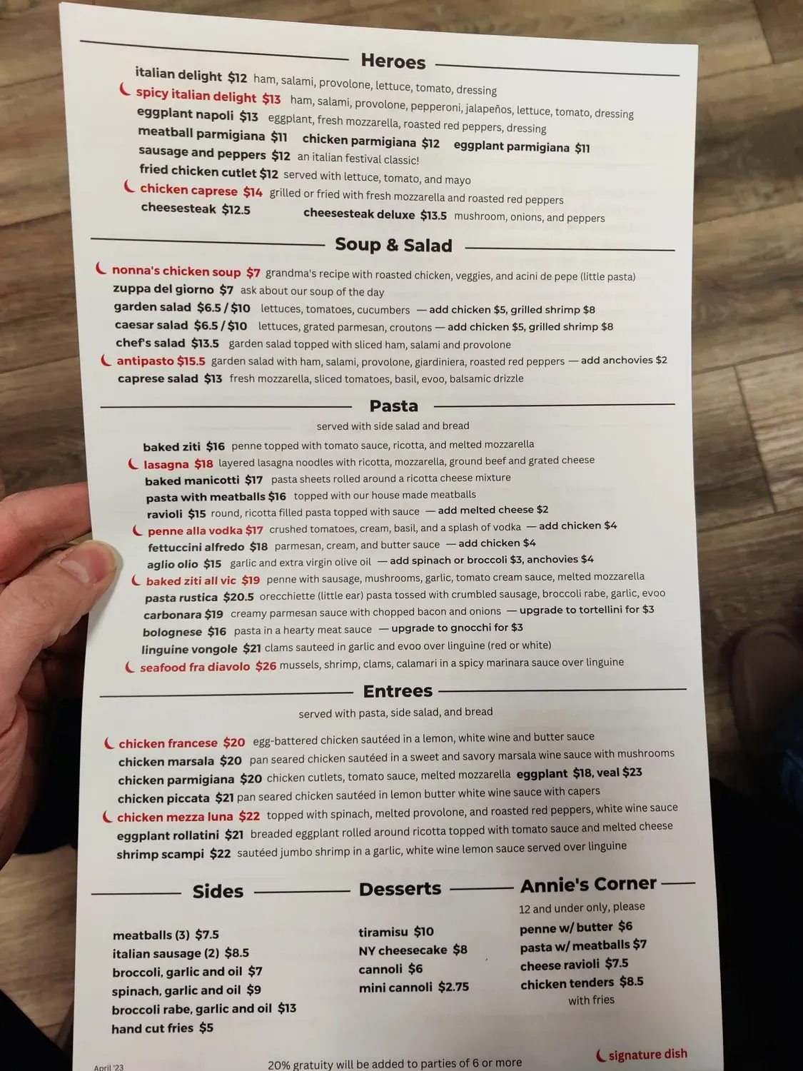 Menu 3