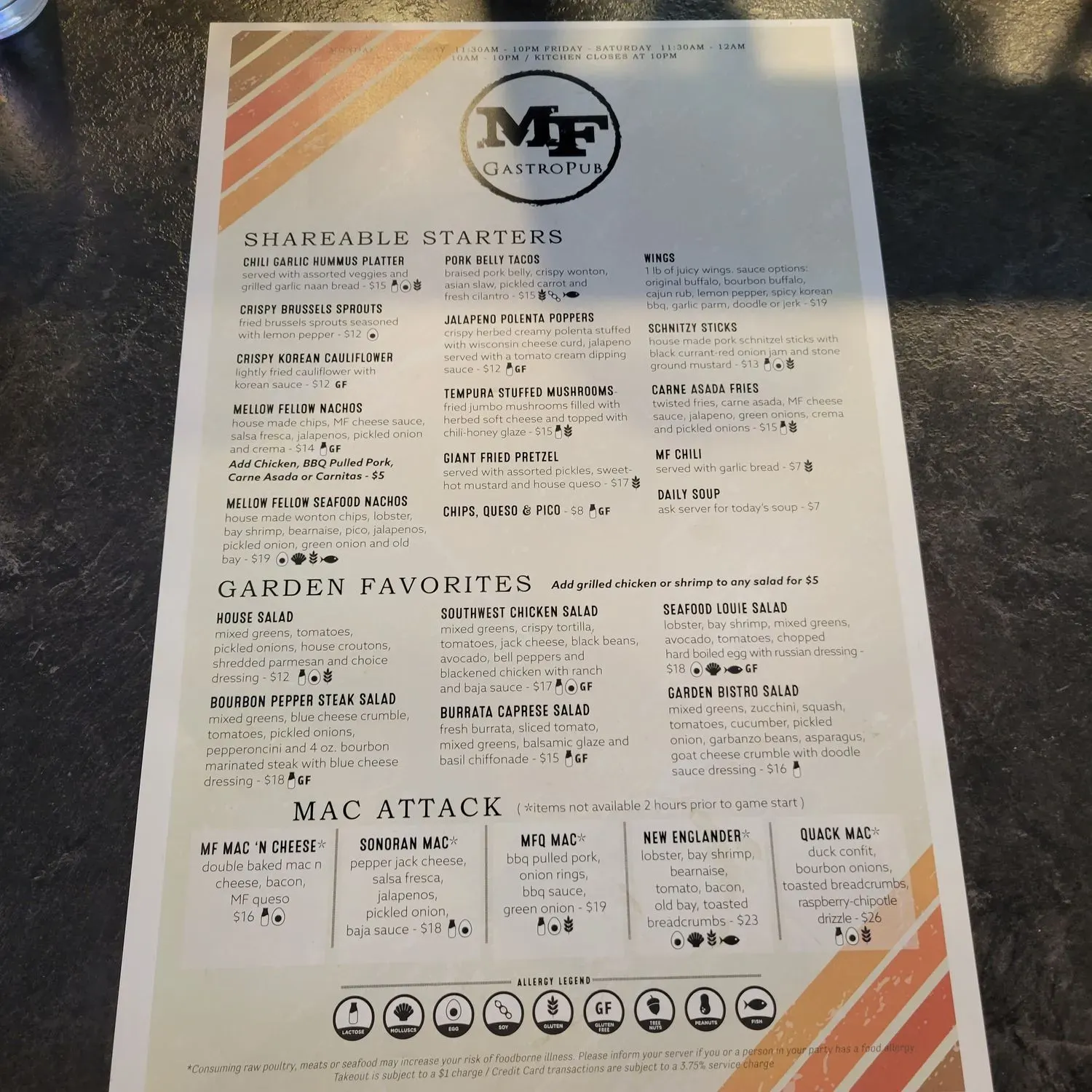 Menu 5