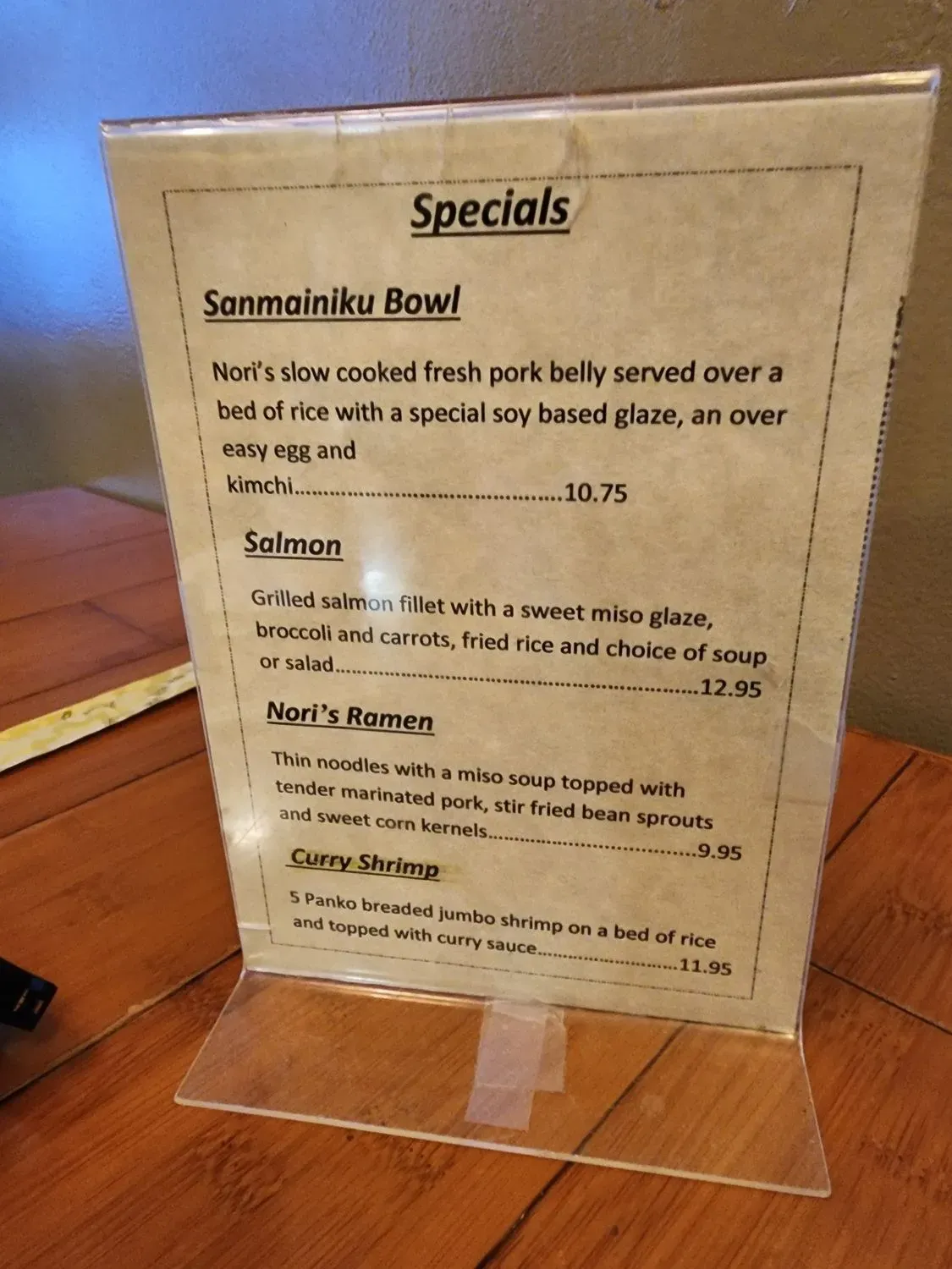 Menu 2