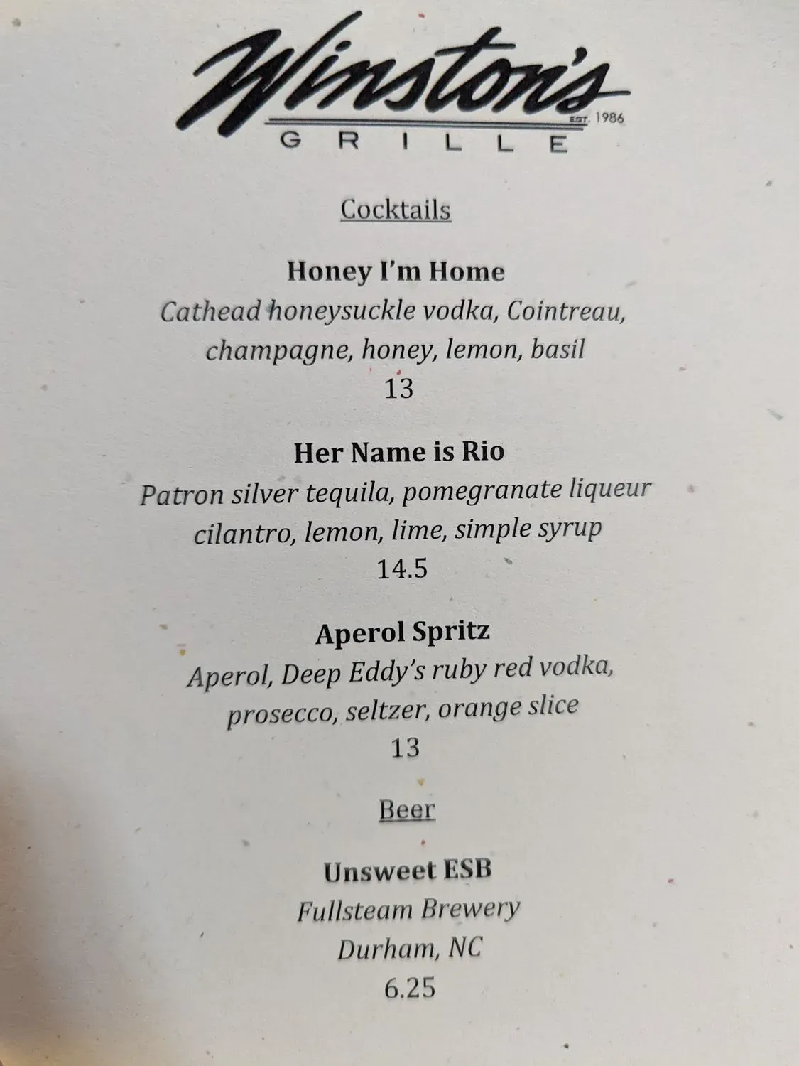 Menu 2