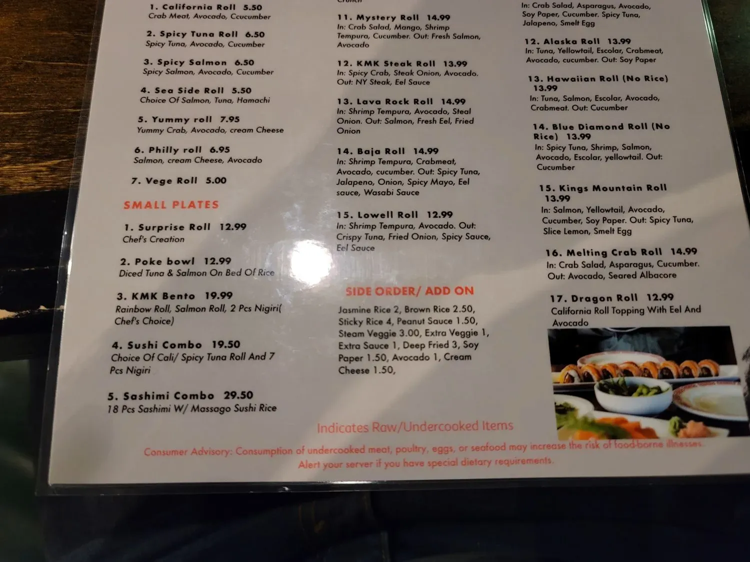 Menu 6