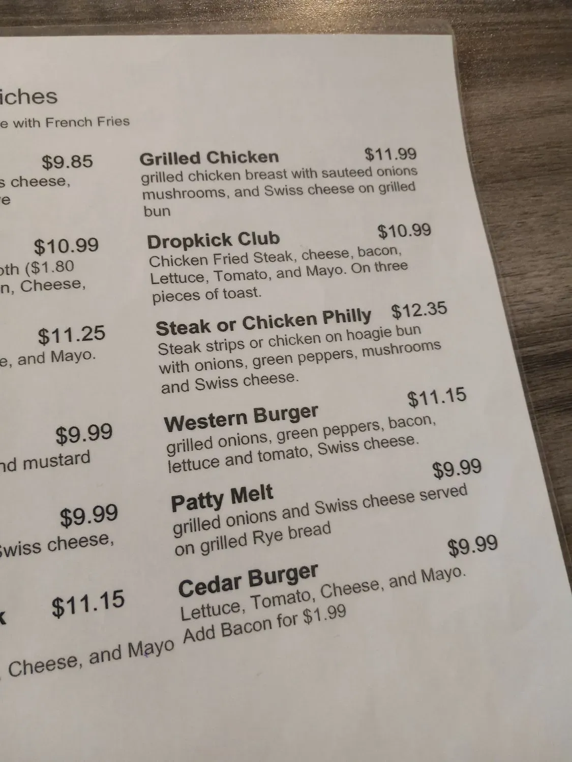 Menu 6