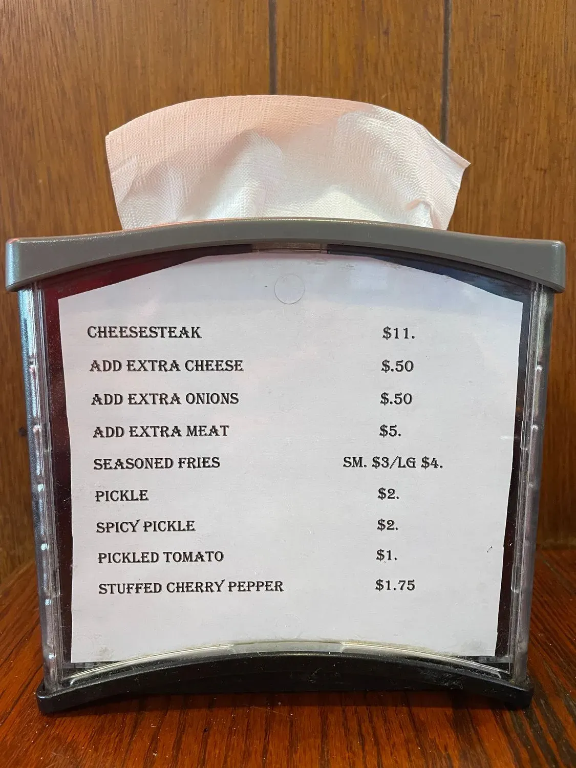 Menu 5