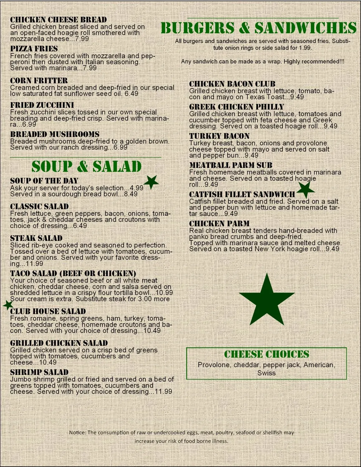 Menu 5