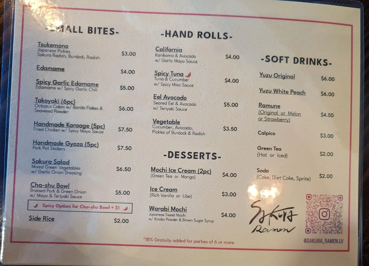 Menu 3