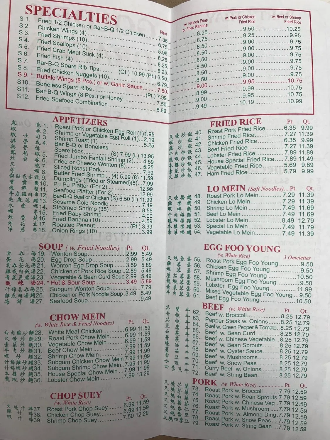 Menu 2