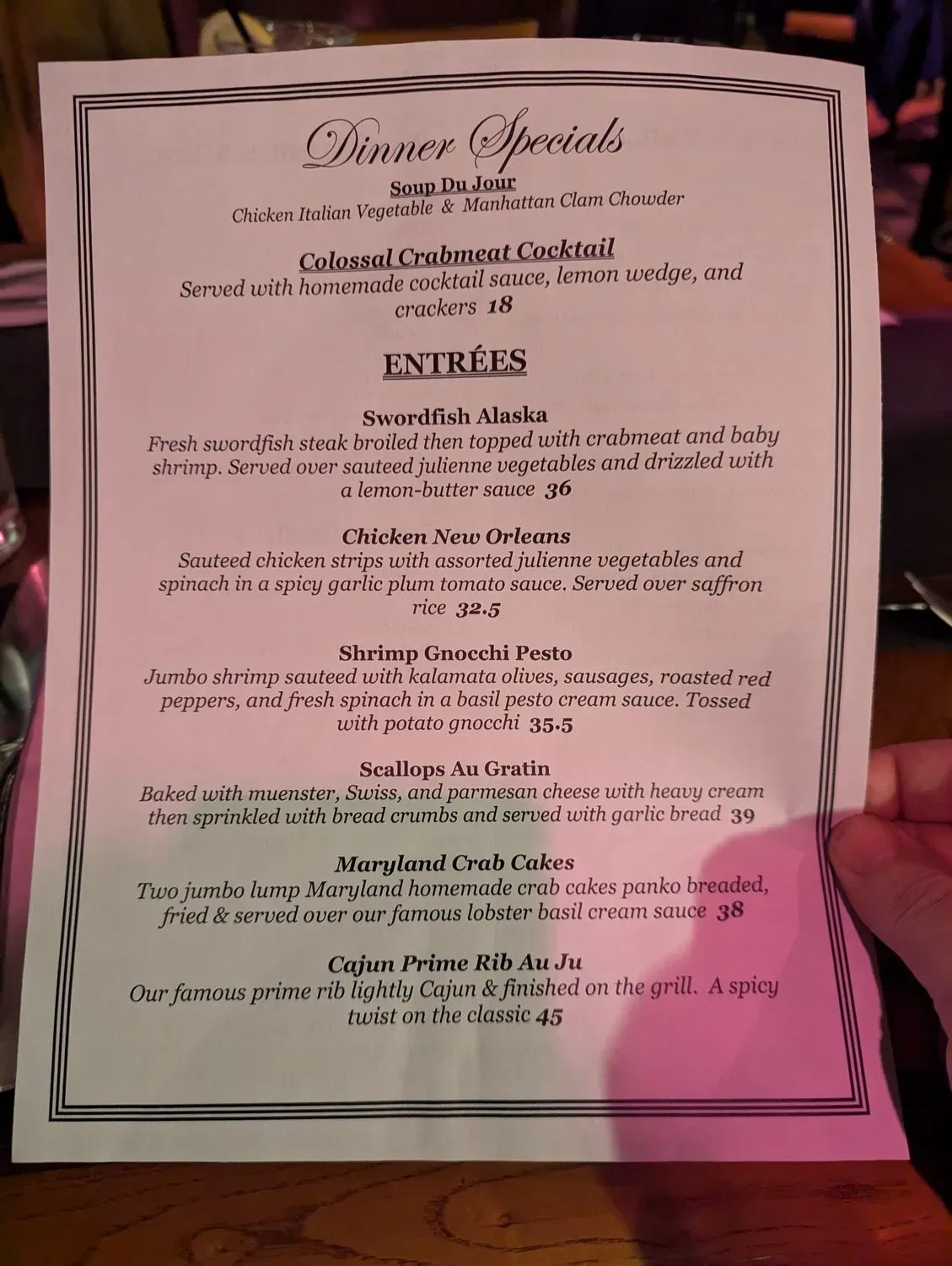 Menu 2