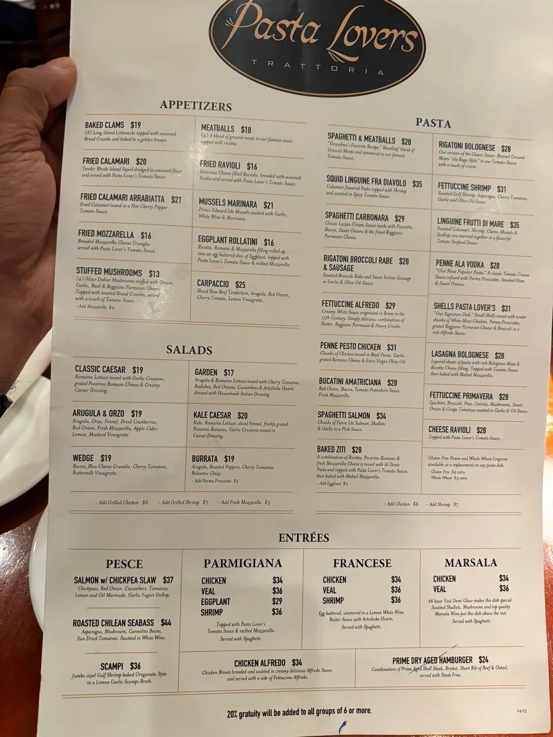 Menu 1