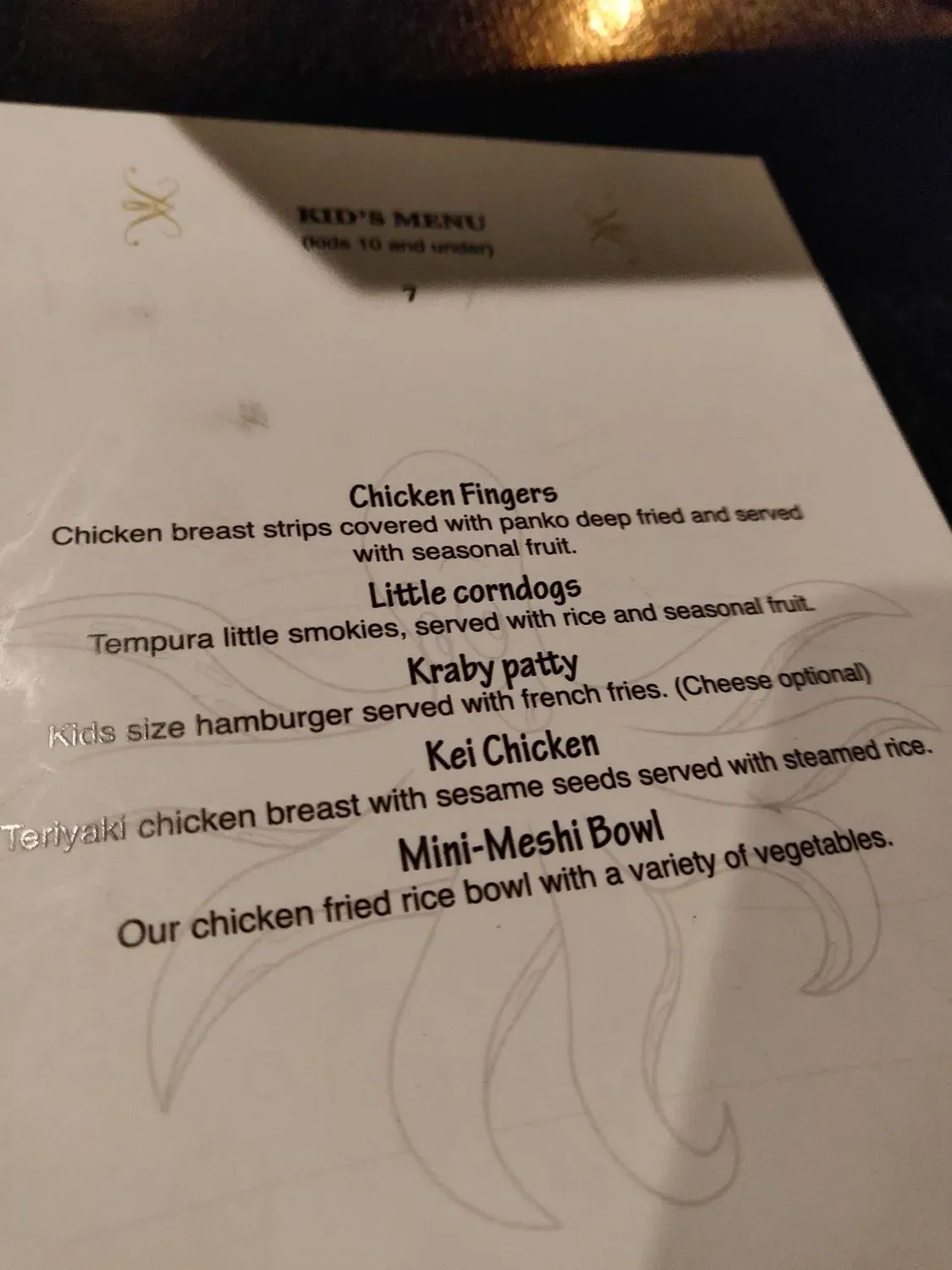 Menu 6