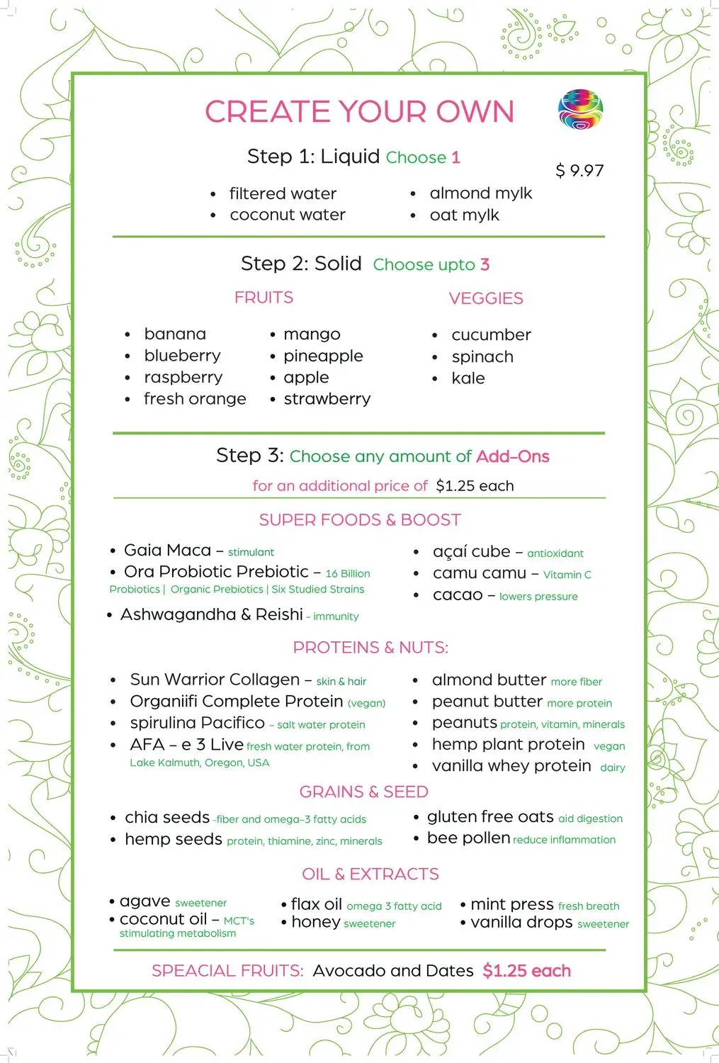 Menu 2
