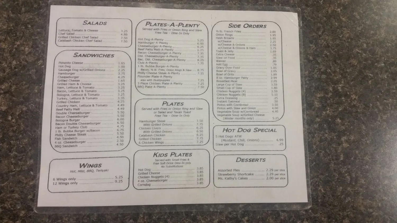 Menu 6