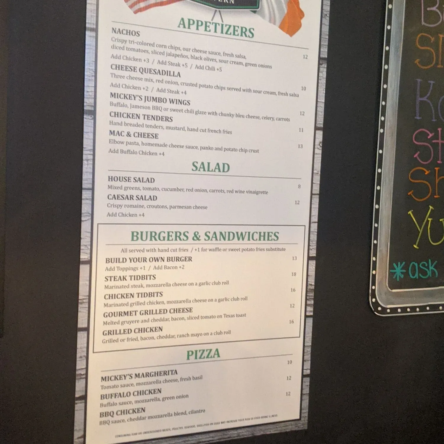 Menu 1