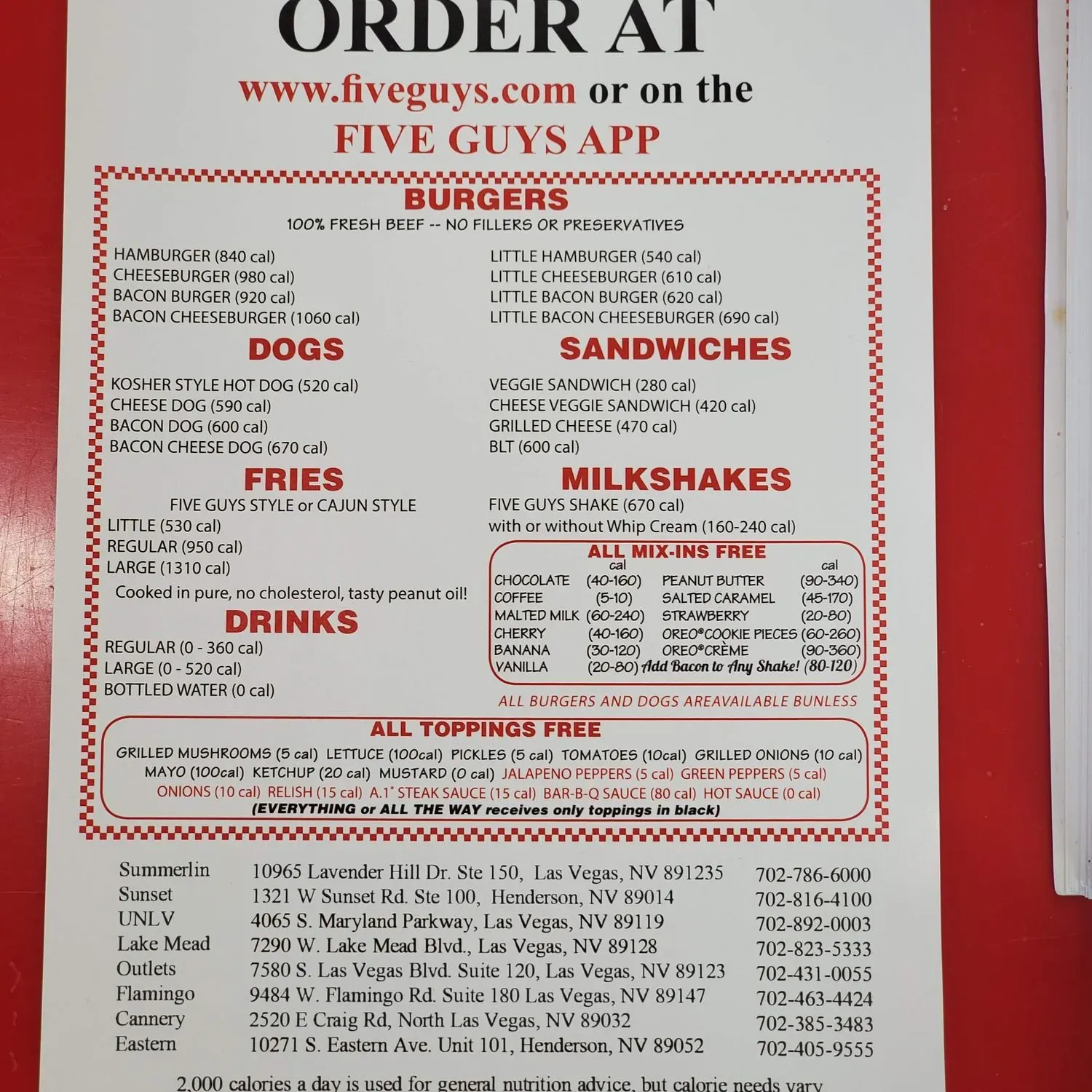 Menu 1