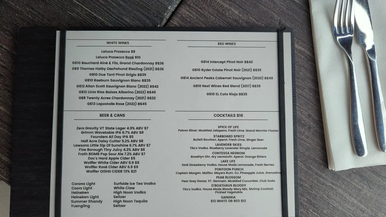 Menu 4