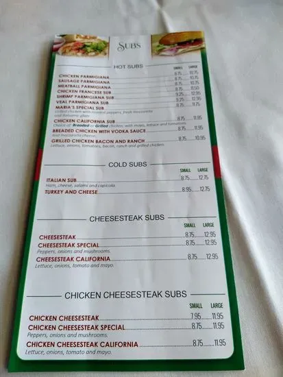 Menu 2