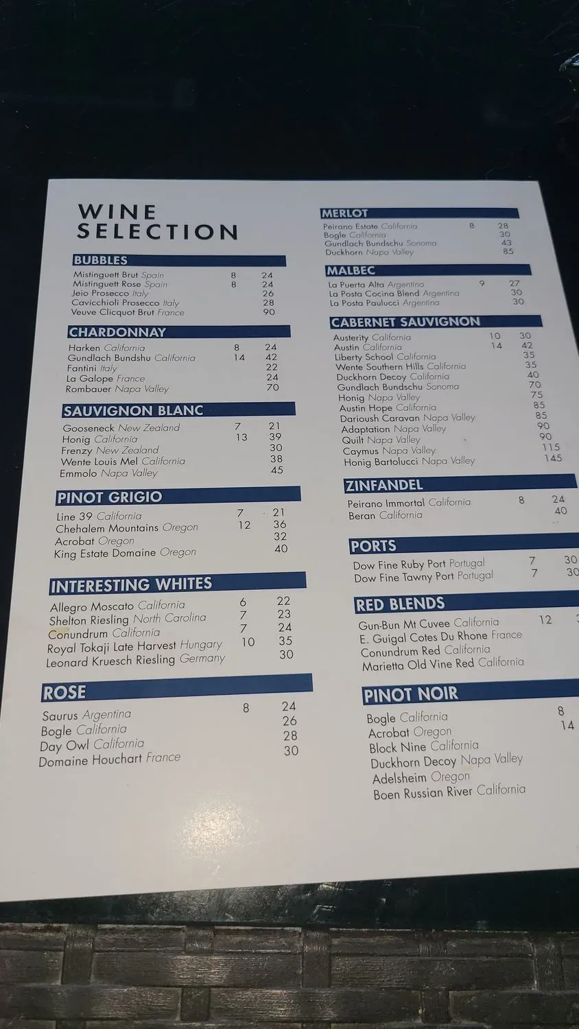 Menu 6