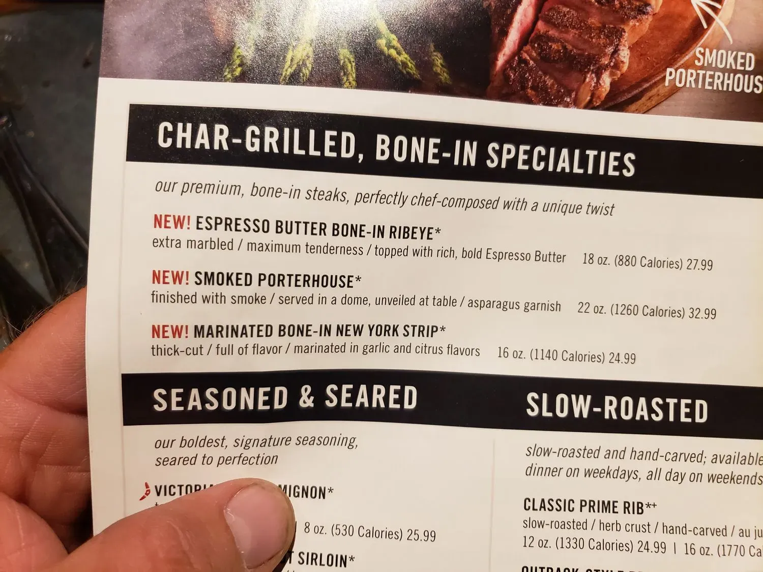 Outback Steakhouse Menu - Updated October 2025