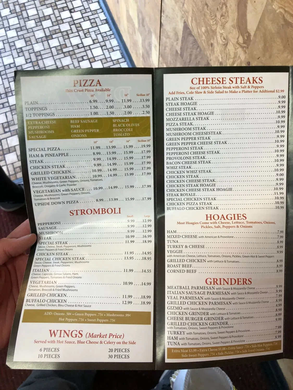 Menu 5