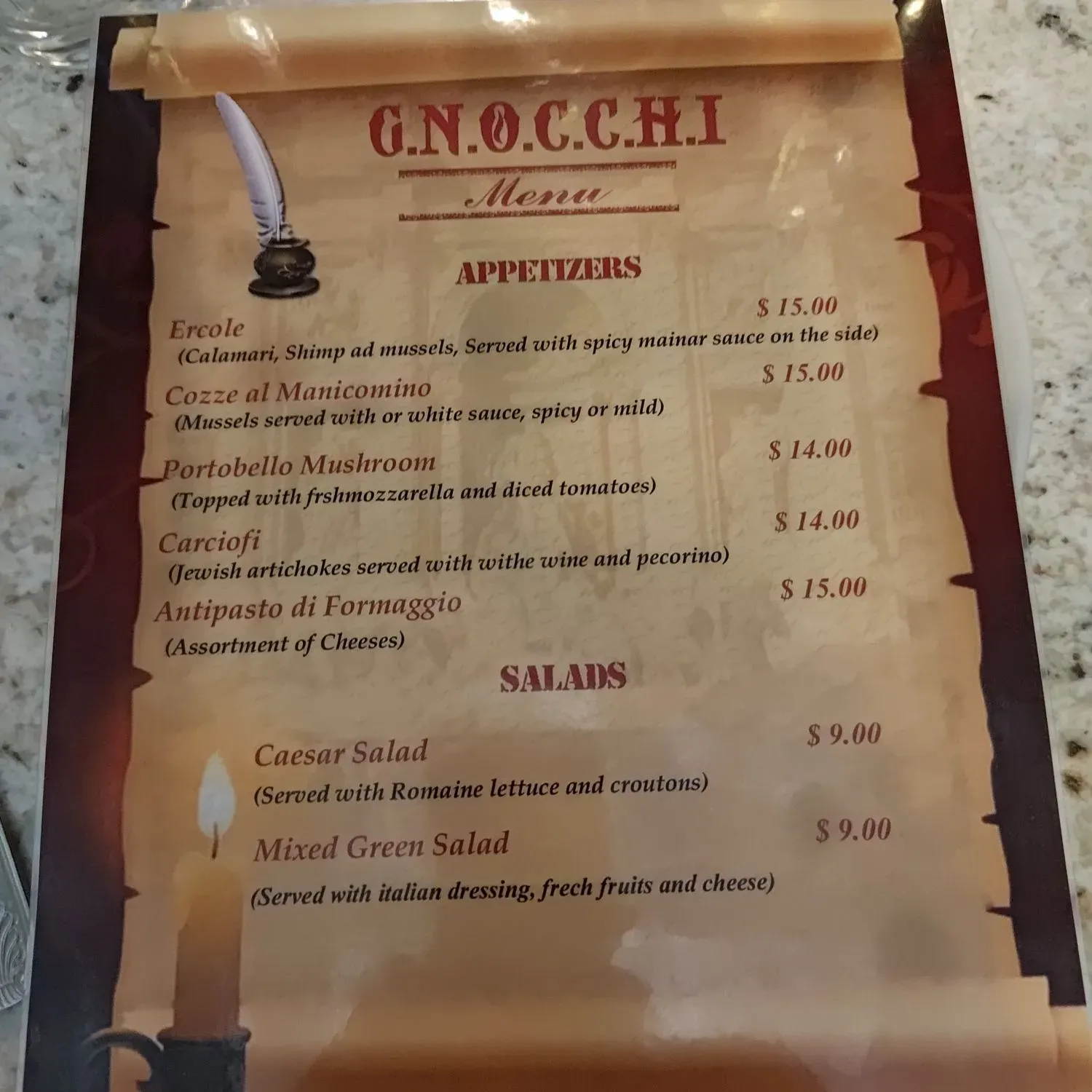 Menu 2