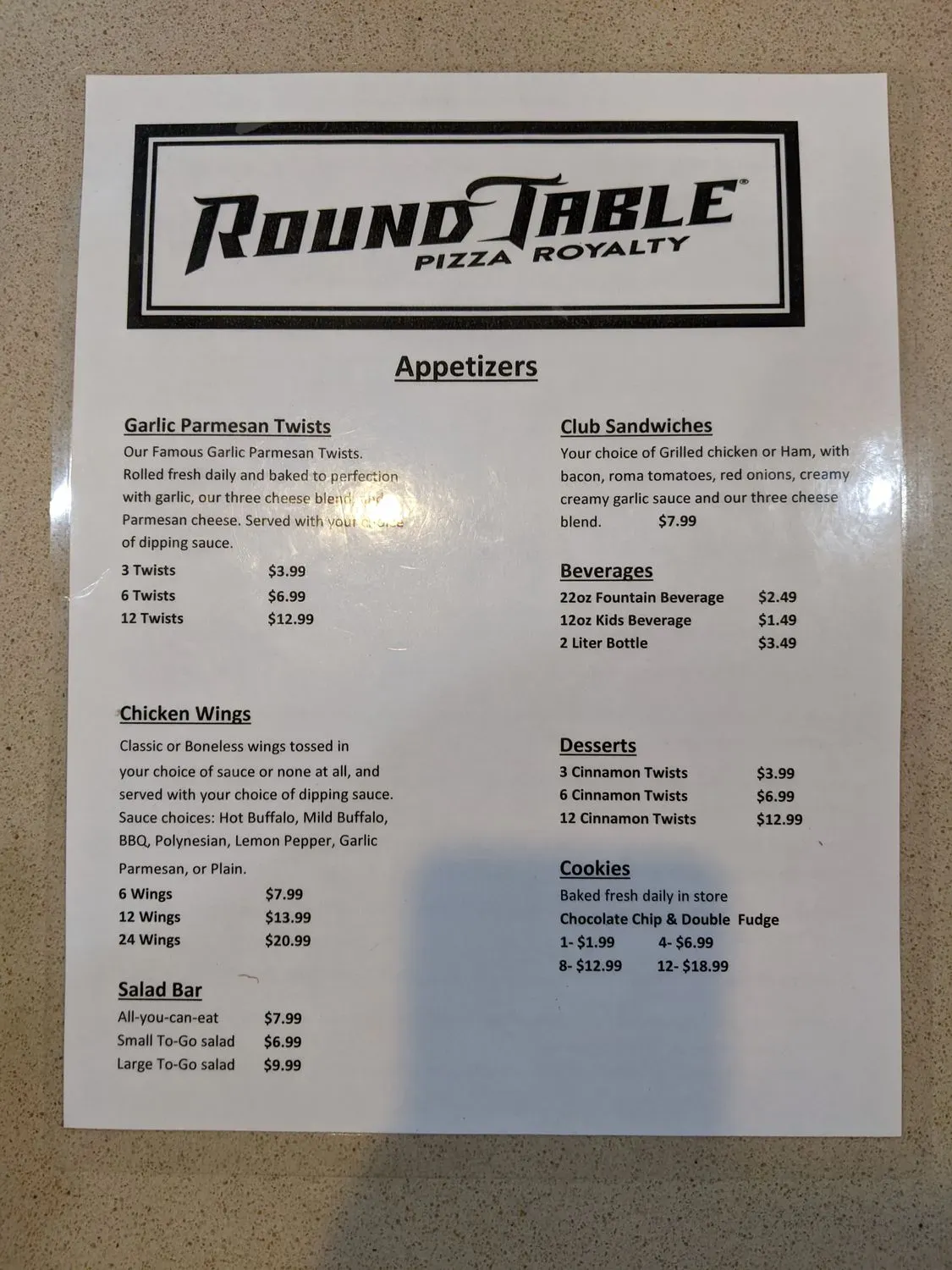 Menu 1