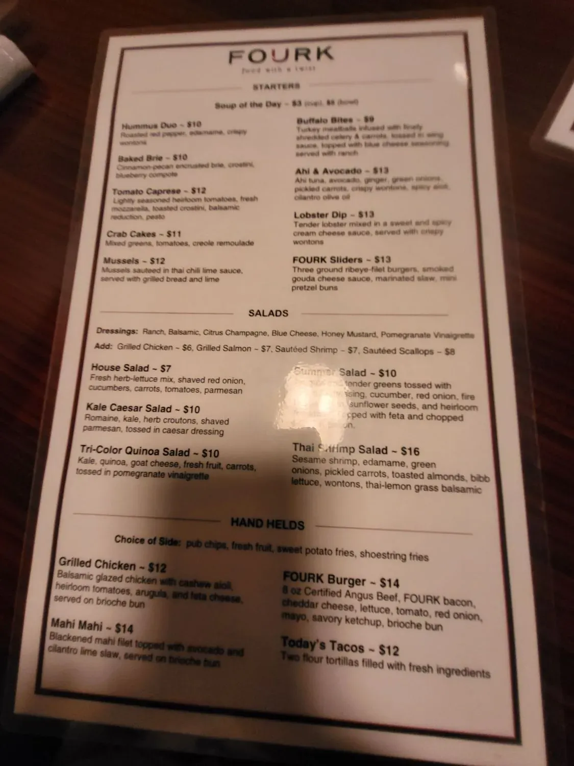 Menu 5