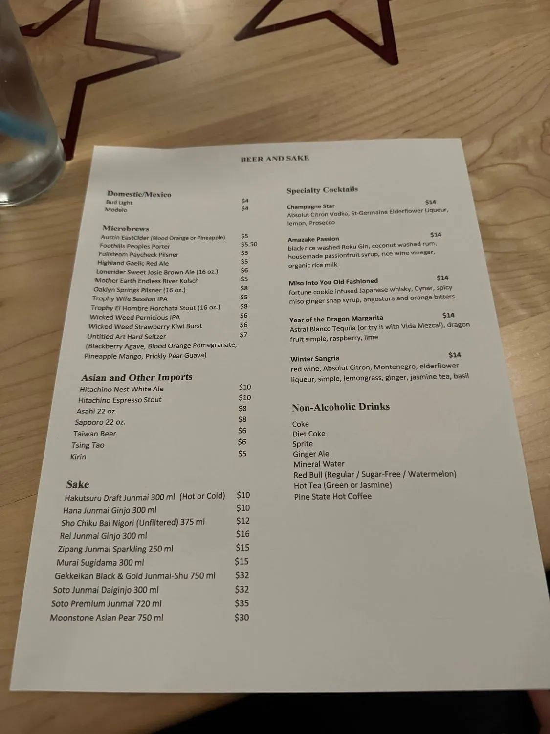 Menu 5