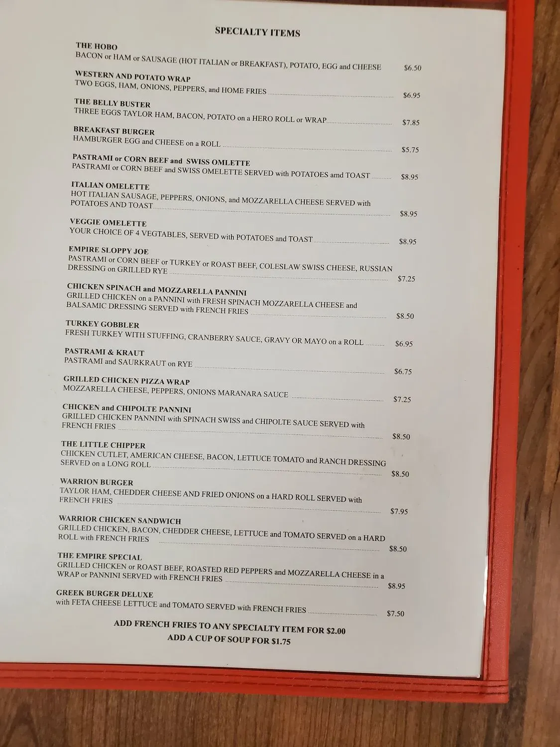 Menu 2