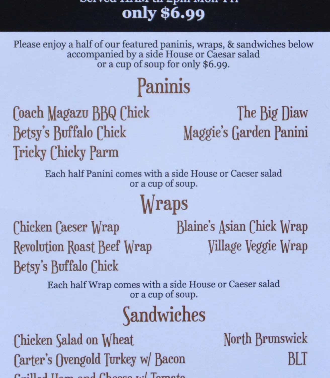 Menu 1