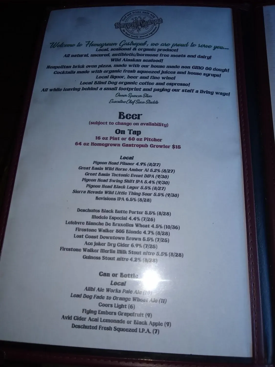 Menu 6